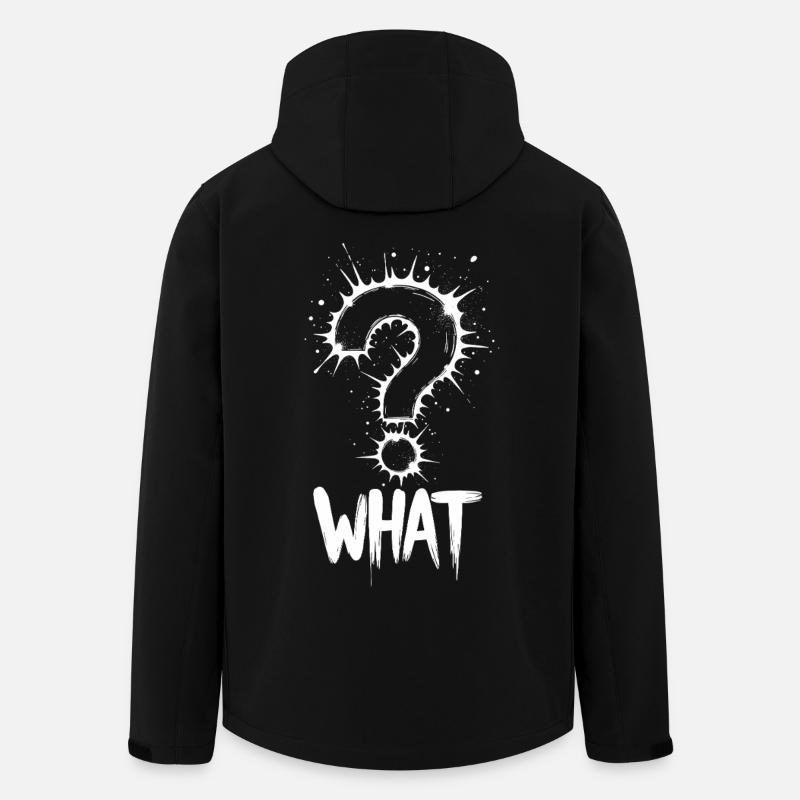 Quel point d’interrogation Splash - Veste softshell homme en polyester recyclé Stanley/Stella - noir
