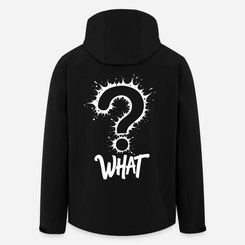 What Fragezeichen Splash - Recycelte Männer Softshell-Jacke von Stanley/Stella - Schwarz