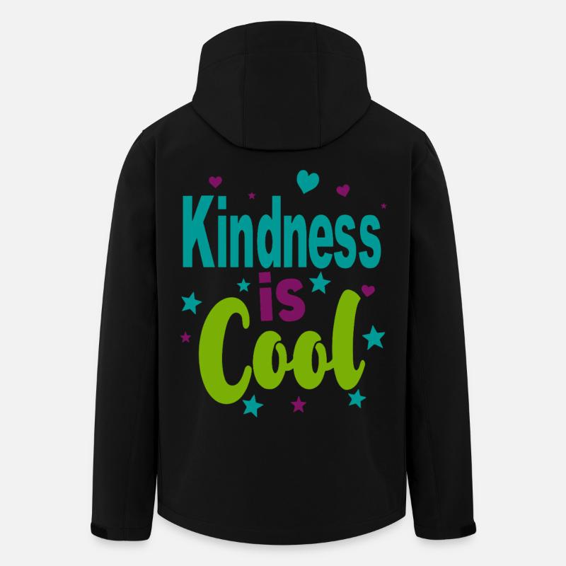 Kindness is Cool - Bunte Sterne - Recycelte Männer Softshell-Jacke von Stanley/Stella - Schwarz