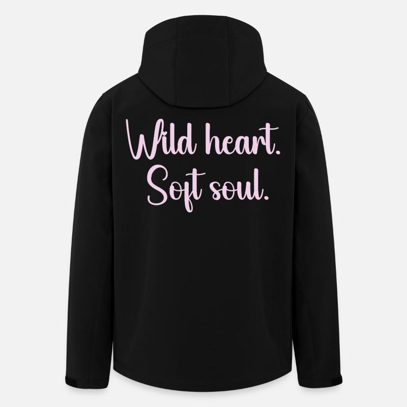 Cœur Sauvage Âme Douce - Veste softshell homme en polyester recyclé Stanley/Stella - noir
