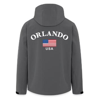 Orlando, États-Unis - Veste softshell homme en polyester recyclé Stanley/Stella - noir - Dos - AI Model Male 185 light (185cm)