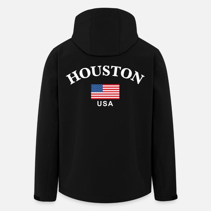 Houston, USA - Men’s Recycled Softshell Jacket by Stanley/Stella - black