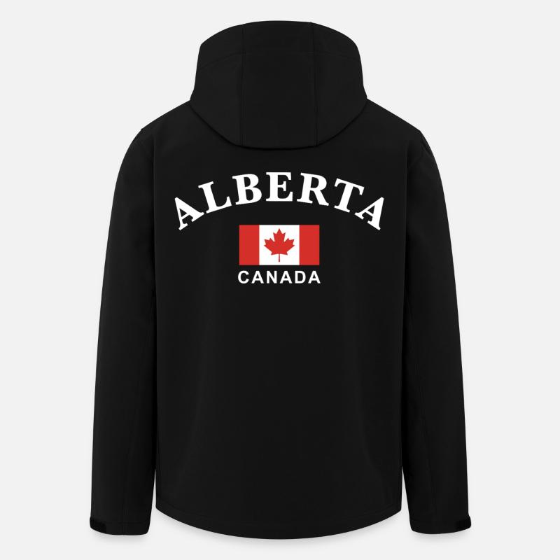 Alberta, Canada - Men’s Recycled Softshell Jacket by Stanley/Stella - black