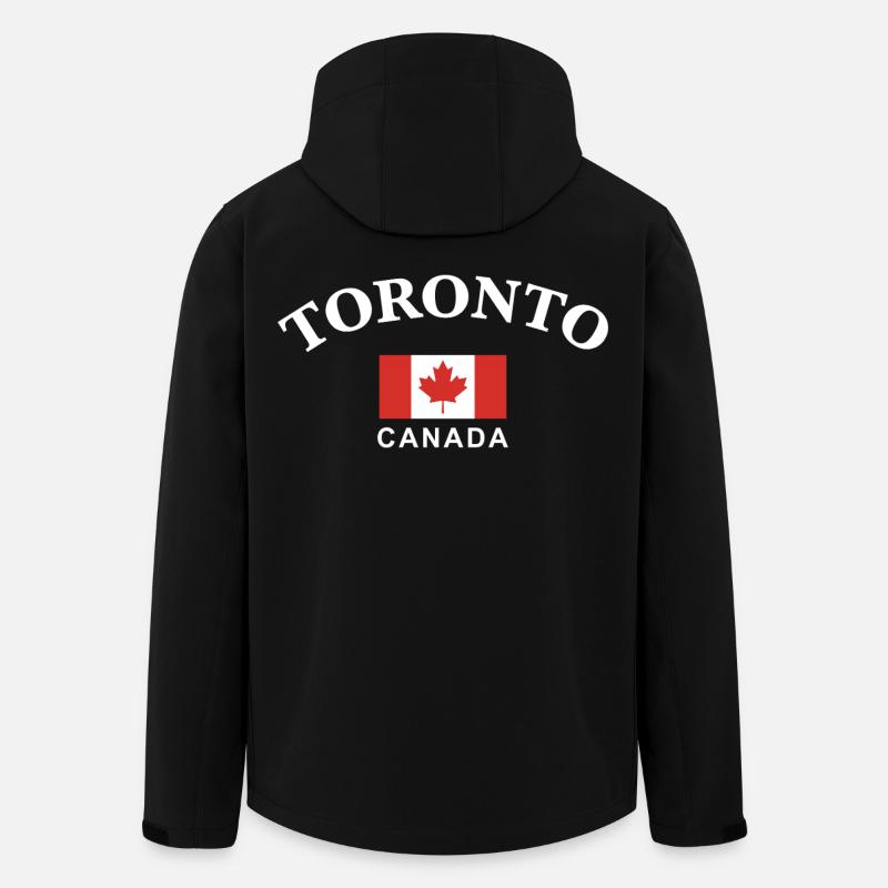 Toronto, Kanada - Recycelte Männer Softshell-Jacke von Stanley/Stella - Schwarz