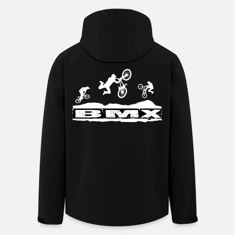 BMX Bike - Recycelte Männer Softshell-Jacke von Stanley/Stella - Schwarz
