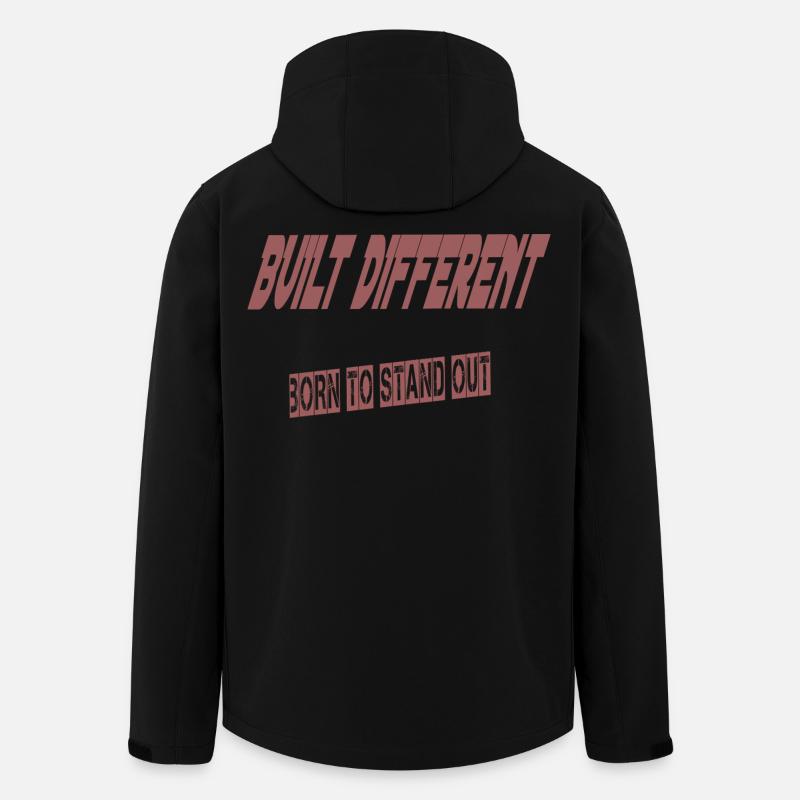 Build Different – Born to Ste-Up Hoodie - Recycelte Männer Softshell-Jacke von Stanley/Stella - Schwarz