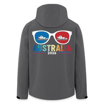 Australie Sydney Opera Lunettes de soleil 2026 - Veste softshell homme en polyester recyclé Stanley/Stella - noir - Dos - AI Model Male 185 light (185cm)