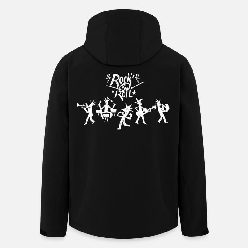 Groupe de Rock 'N' Roll - Veste softshell homme en polyester recyclé Stanley/Stella - noir