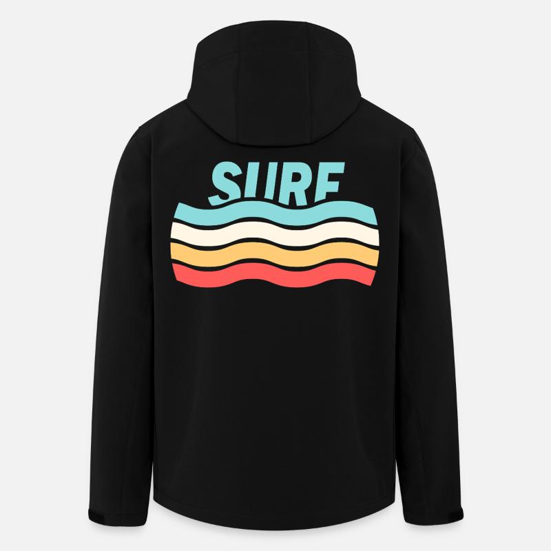 Surfer - Veste softshell homme en polyester recyclé Stanley/Stella - noir
