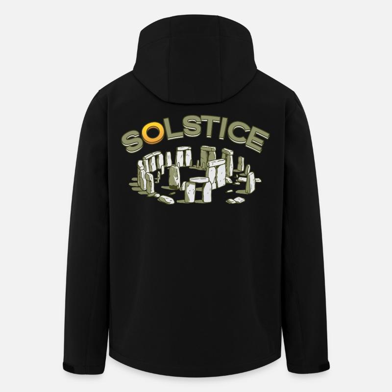 Litha Pagan Solstice d’été Midsommar - Veste softshell homme en polyester recyclé Stanley/Stella - noir