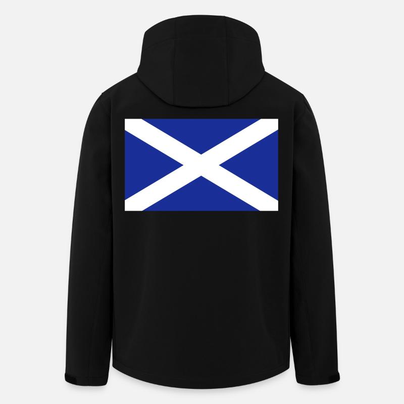 Schottland-Flagge - Recycelte Männer Softshell-Jacke von Stanley/Stella - Schwarz