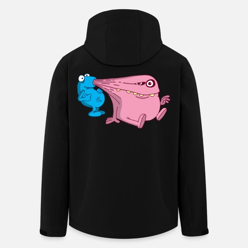 Energiestaubsauger Monster - Recycelte Männer Softshell-Jacke von Stanley/Stella - Schwarz