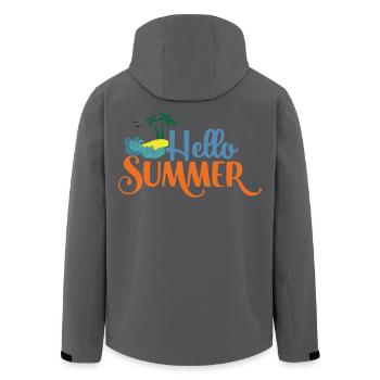Bonjour Summmer - Veste softshell homme en polyester recyclé Stanley/Stella - noir - Dos - AI Model Male 185 light (185cm)