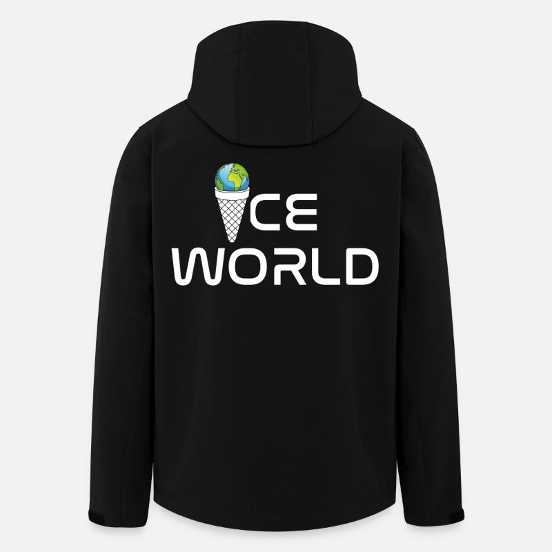 Monde de glace - Veste softshell homme en polyester recyclé Stanley/Stella - noir