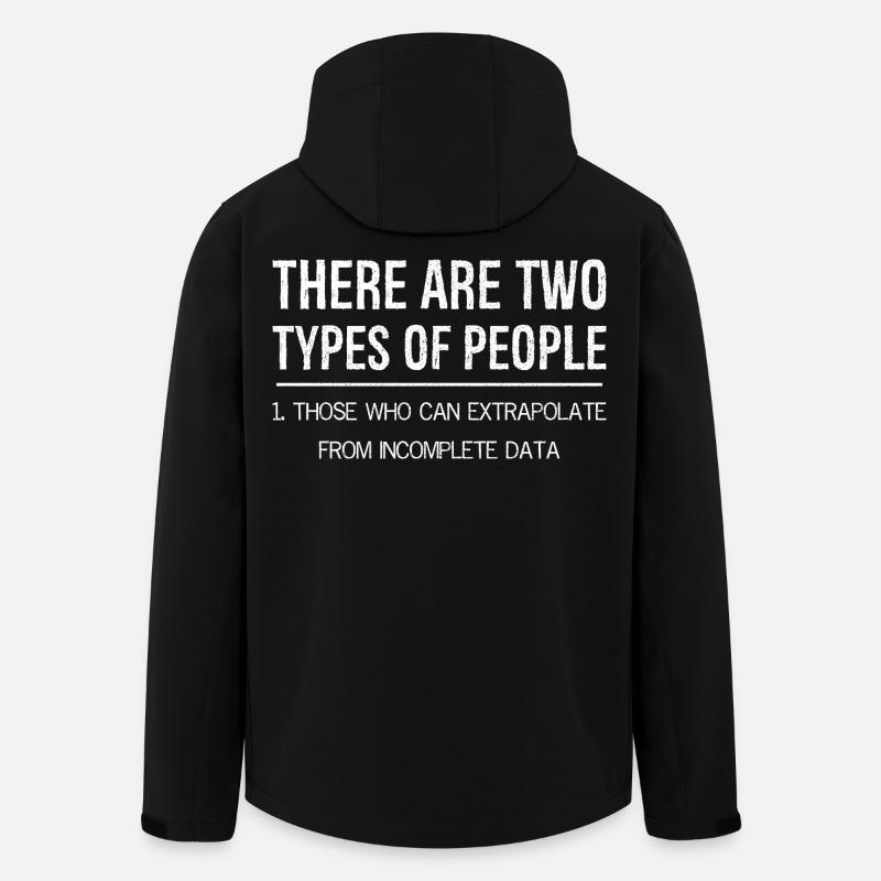 Der er to typer mennesker, som de ekstrapolerer - Stanley/Stella herre softshelljakke i genanvendt polyester - sort