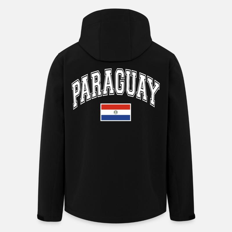 Paraguay Flagge - Recycelte Männer Softshell-Jacke von Stanley/Stella - Schwarz