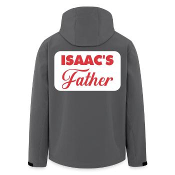 Feierliches Design für Isaacs Vater - Recycelte Männer Softshell-Jacke von Stanley/Stella - Schwarz - Hinten - AI Model Male 185 light (185cm)