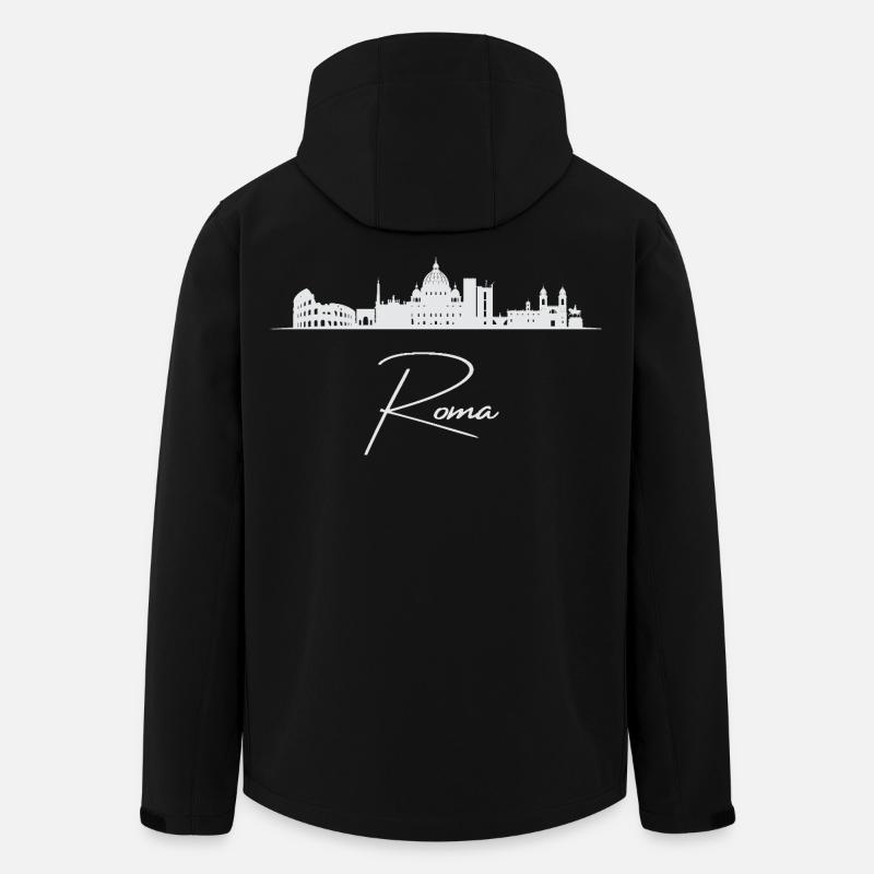 Rome Skyline, Rome Italy - Men’s Recycled Softshell Jacket by Stanley/Stella - black