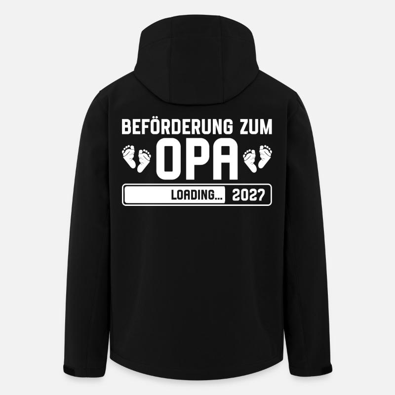 Promotion to Grandpa 2027 loading - Men’s Recycled Softshell Jacket by Stanley/Stella - black