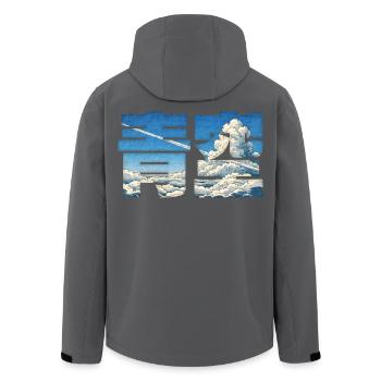 Aozora - Ciel Bleu - Veste softshell homme en polyester recyclé Stanley/Stella - noir - Dos - AI Model Male 185 light (185cm)