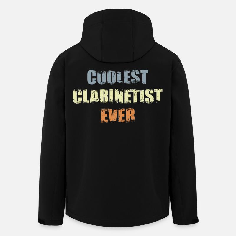 Le clarinettiste le plus cool - Veste softshell homme en polyester recyclé Stanley/Stella - noir