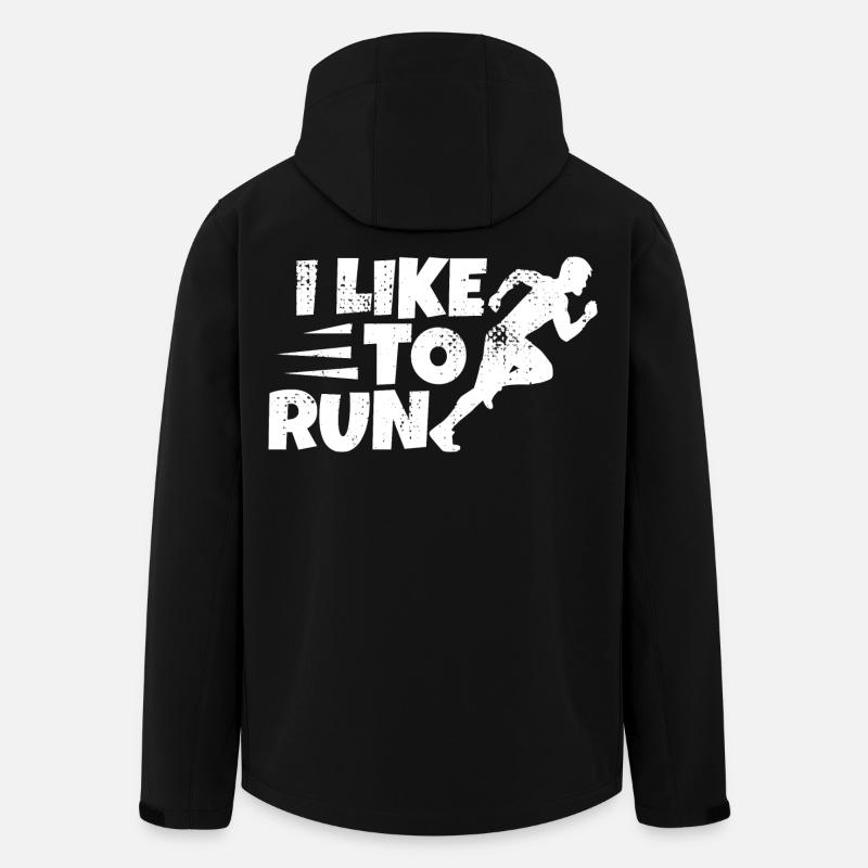 Funny Runner Saying - Men’s Recycled Softshell Jacket by Stanley/Stella - black