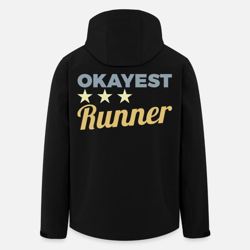Okayest Runner - Recycelte Männer Softshell-Jacke von Stanley/Stella - Schwarz