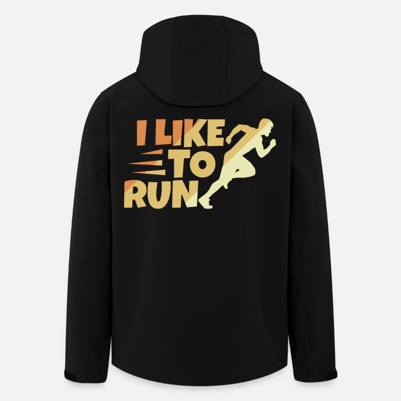 Läuferspruch - Recycelte Männer Softshell-Jacke von Stanley/Stella - Schwarz