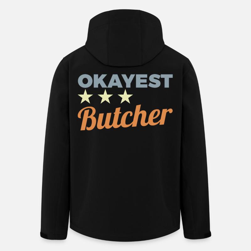 Average butcher - Men’s Recycled Softshell Jacket by Stanley/Stella - black