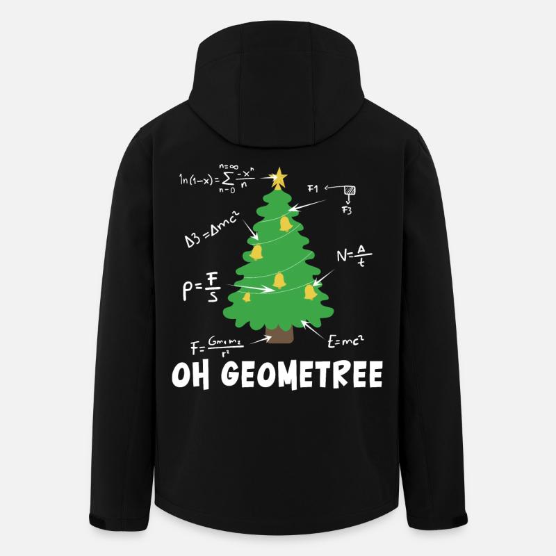 Oh Geometrisch Frohe Weihnachten Mathe Arithmetik - Recycelte Männer Softshell-Jacke von Stanley/Stella - Schwarz