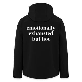 Épuisé émotionnellement mais un discours sexy - Veste softshell homme en polyester recyclé Stanley/Stella - noir - Dos - AI Model Male 185 light (185cm)