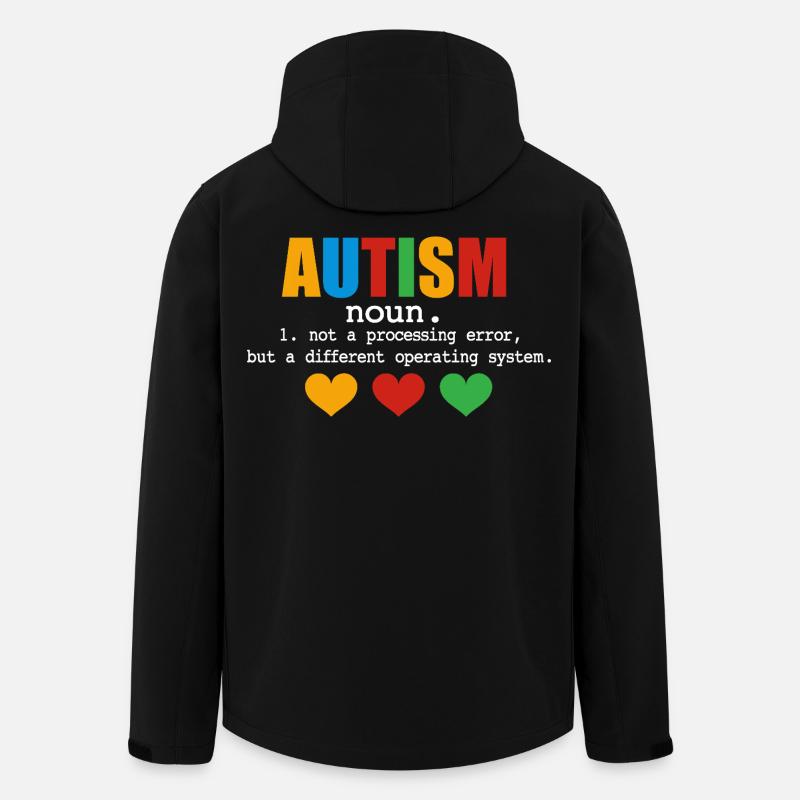 Définition de l’autisme - Veste softshell homme en polyester recyclé Stanley/Stella - noir