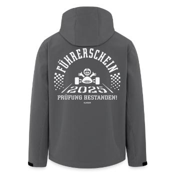 Führerschein 2025 – Fahrprüfung Bestanden! (White) - Recycelte Männer Softshell-Jacke von Stanley/Stella - Schwarz - Hinten - AI Model Male 185 light (185cm)