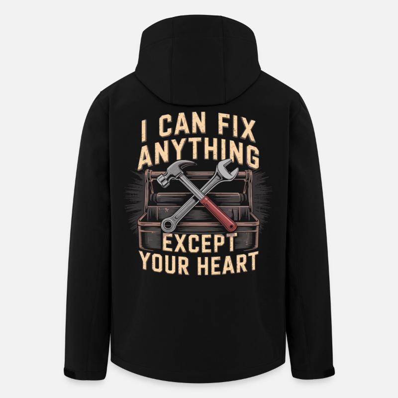 Craftsmen - Repairs with exceptions - Men’s Recycled Softshell Jacket by Stanley/Stella - black