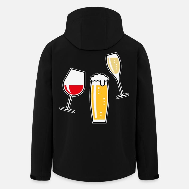 XDthree Good Friends (Tulip5) - Men’s Recycled Softshell Jacket by Stanley/Stella - black