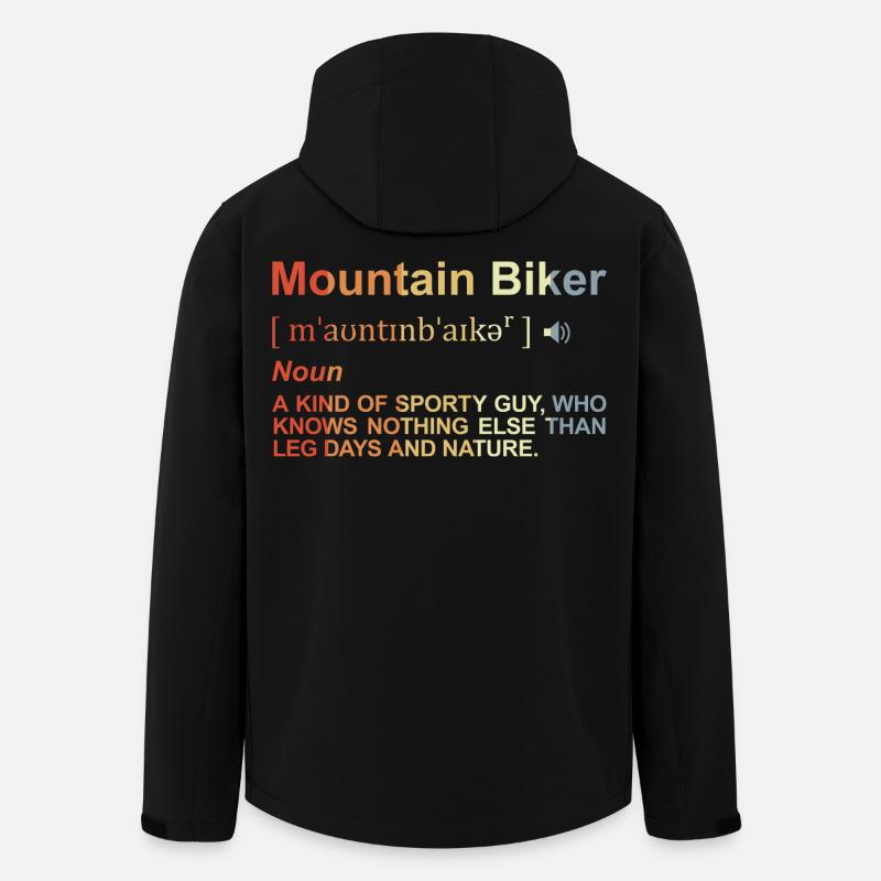 Mountainbiker Definition - Recycelte Männer Softshell-Jacke von Stanley/Stella - Schwarz