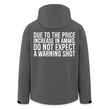 due to the price increase in ammo do not expect a - Men’s Recycled Softshell Jacket by Stanley/Stella - black - Back - AI Model Male 185 light (185cm)