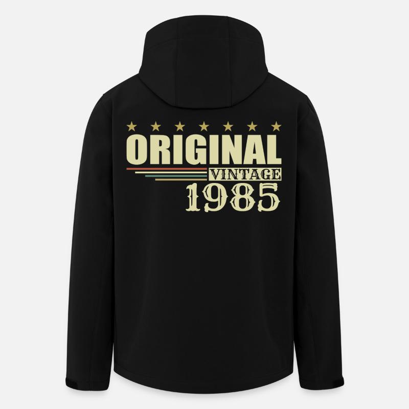 1985 Birthday 1985 - Men’s Recycled Softshell Jacket by Stanley/Stella - black