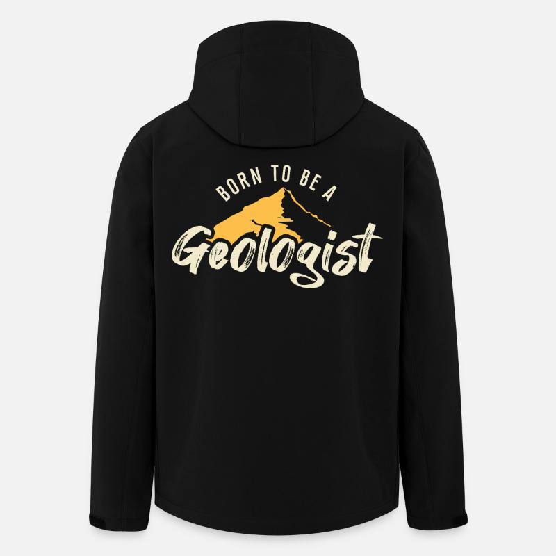 Geboren, um Geologe zu werden - Recycelte Männer Softshell-Jacke von Stanley/Stella - Schwarz