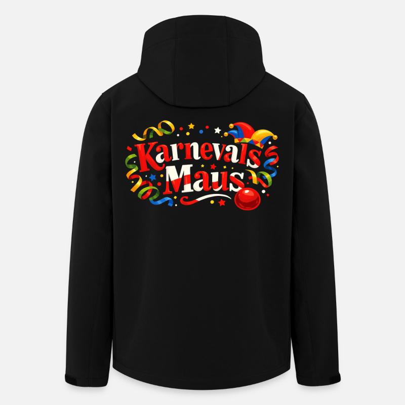 Karnevalsmaus Geschenk - Für Köln Fans - Recycelte Männer Softshell-Jacke von Stanley/Stella - Schwarz
