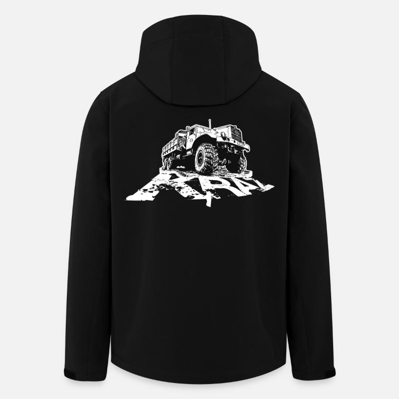 KRAZ lettering - Men’s Recycled Softshell Jacket by Stanley/Stella - black