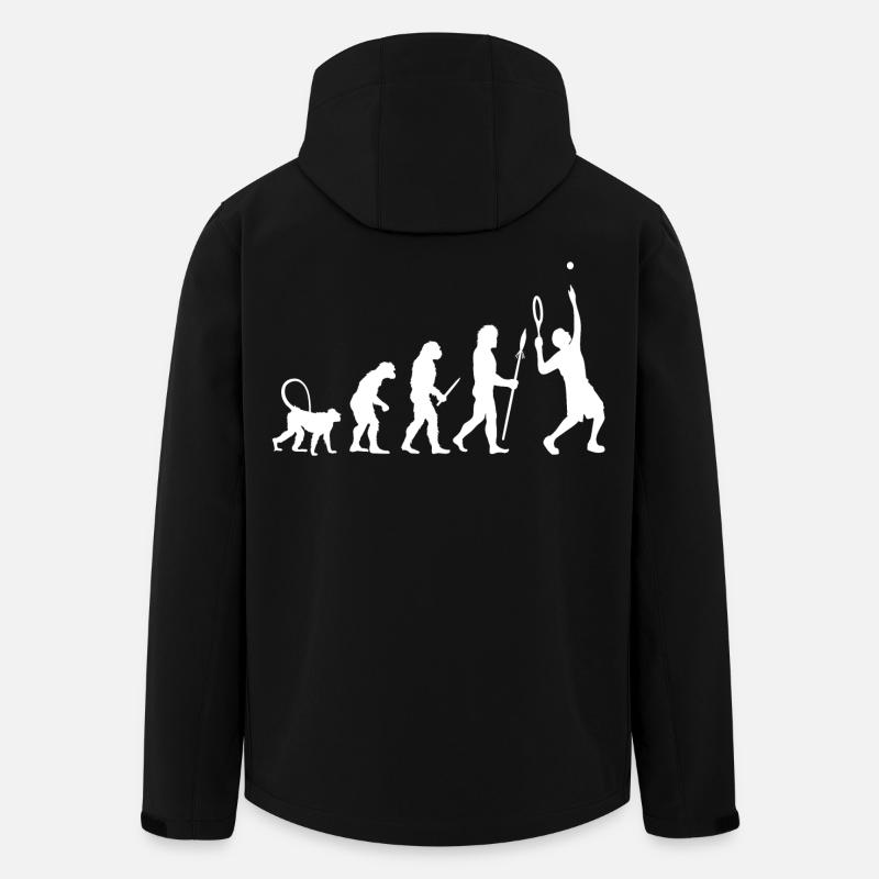 Évolution du tennis - Veste softshell homme en polyester recyclé Stanley/Stella - noir