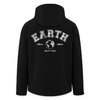 Jour de la Terre - Veste softshell homme en polyester recyclé Stanley/Stella - noir - Dos - AI Model Male 185 light (185cm)