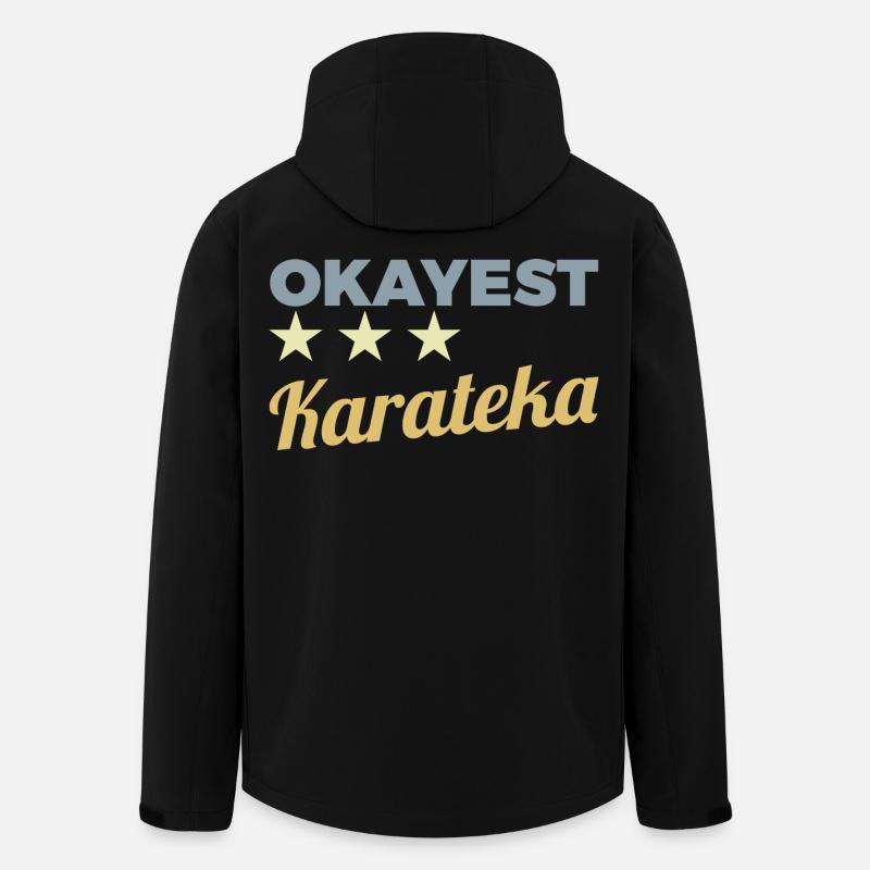 Okayest Karateka - Recycelte Männer Softshell-Jacke von Stanley/Stella - Schwarz
