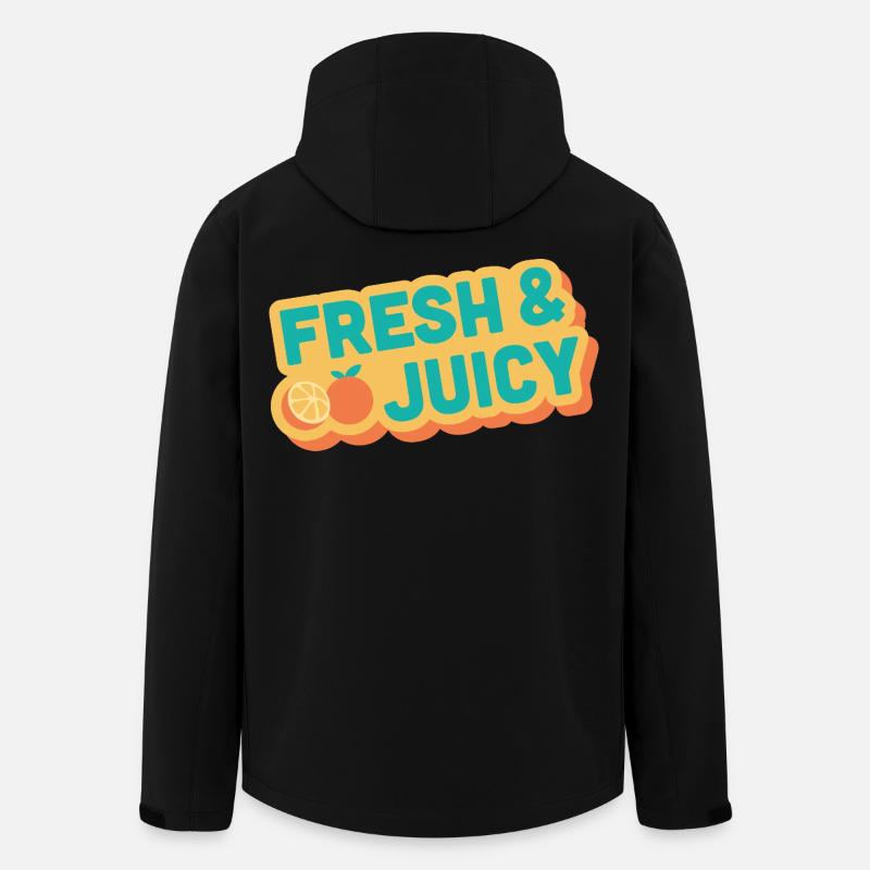 Fresh & Juicy Fruit Design - Recycelte Männer Softshell-Jacke von Stanley/Stella - Schwarz