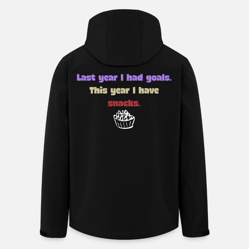 Lustiger Neujahrsspruch - Snack - Recycelte Männer Softshell-Jacke von Stanley/Stella - Schwarz