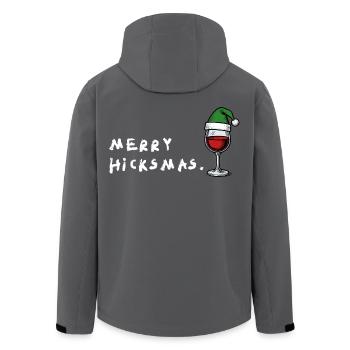 Merry Hicksmas – Anti Weihnachtswitz xmas - Recycelte Männer Softshell-Jacke von Stanley/Stella - Schwarz - Hinten - AI Model Male 185 light (185cm)