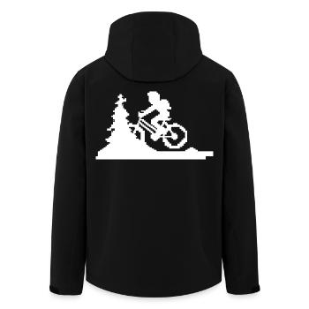 Pixel VTT - Veste softshell homme en polyester recyclé Stanley/Stella - noir - Dos - AI Model Male 185 light (185cm)