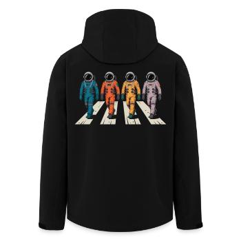 T-shirt rétro d’astronaute – Science-fiction - Veste softshell homme en polyester recyclé Stanley/Stella - noir - Dos - AI Model Male 185 light (185cm)