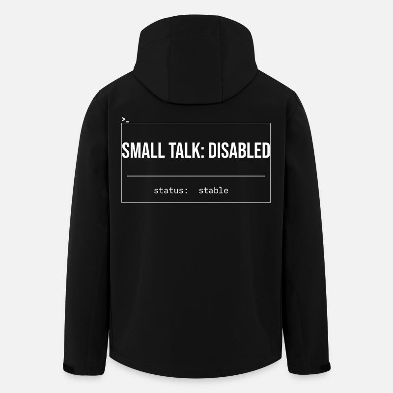 Small Talk: Disabled Status - Recycelte Männer Softshell-Jacke von Stanley/Stella - Schwarz